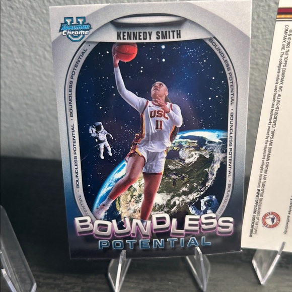 USC Women’s bball lot aqua refractor numbered, auto, purple lava Topps Bowman U - Picture 8 of 8